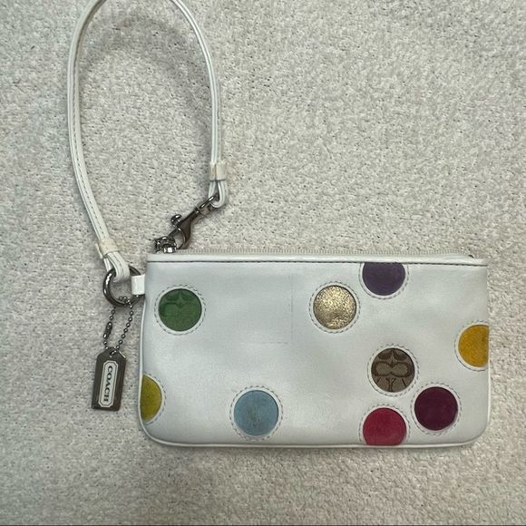 Coach Handbags - Coach Polka Dot Wristlet